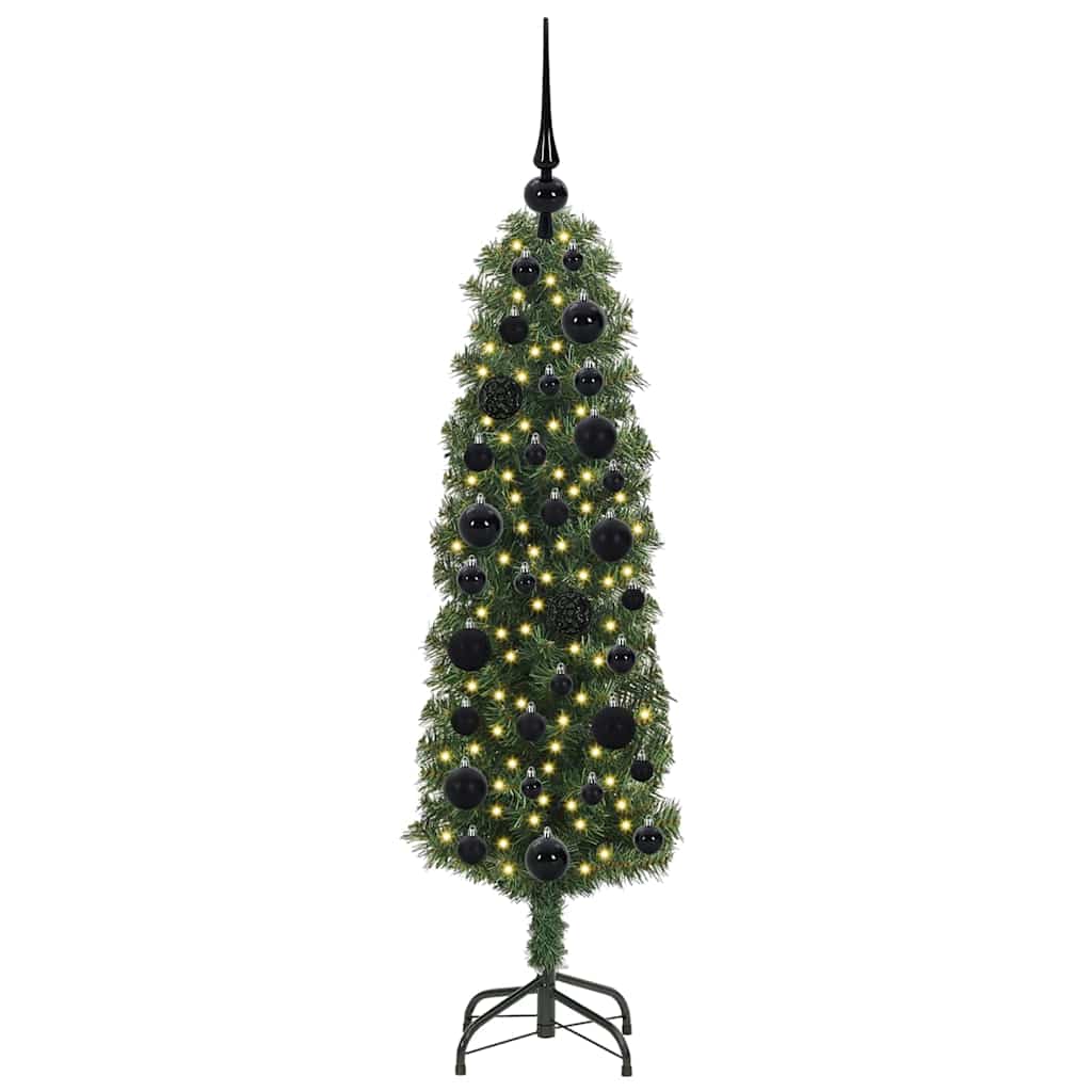Vidaxl kunstkerstboom groen 120 cm pvc en staal en kunststof