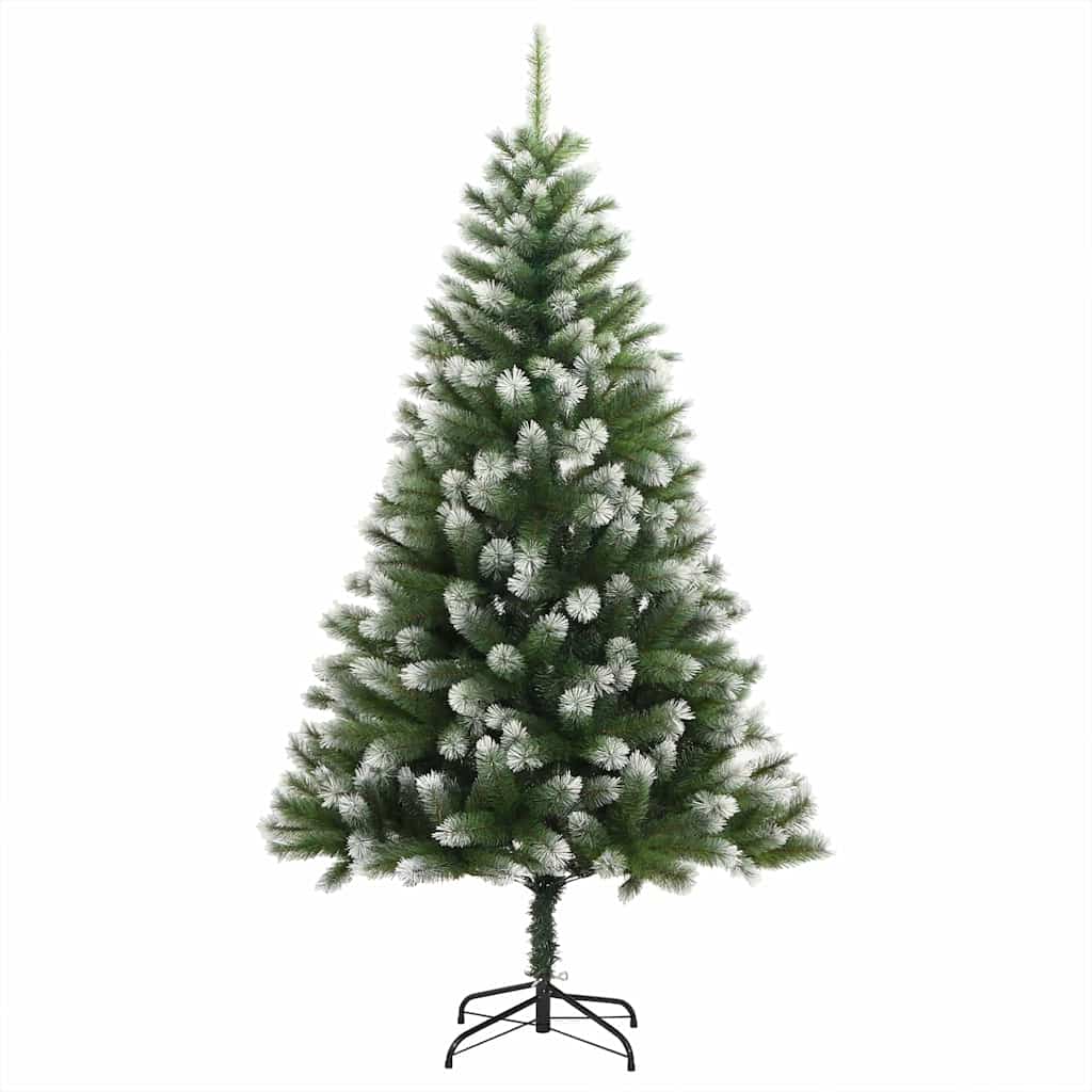 Vidaxl kunstmatige scharnierkerstboom met bedekte sneeuw 150 cm