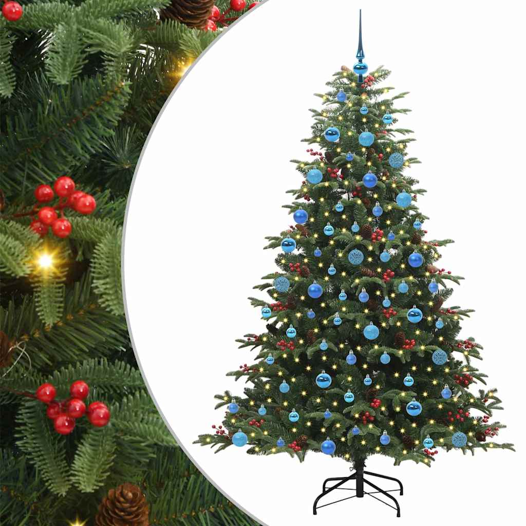 Vidaxl kunstkerstboom groen 180 cm pvc en metaal en plastic