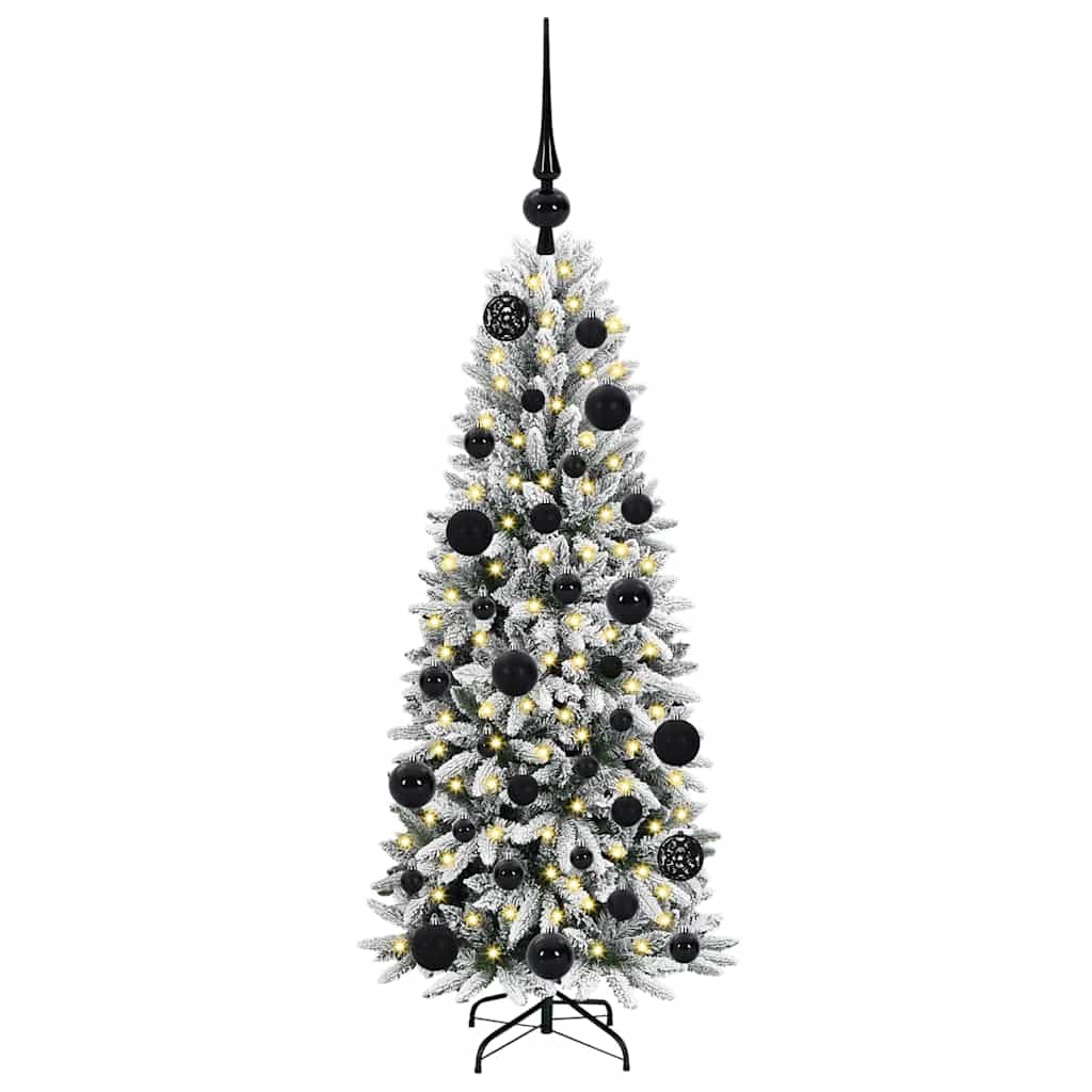 Vidaxl kunstkerstboom wit 120 cm pvc en plastic en staal en pe