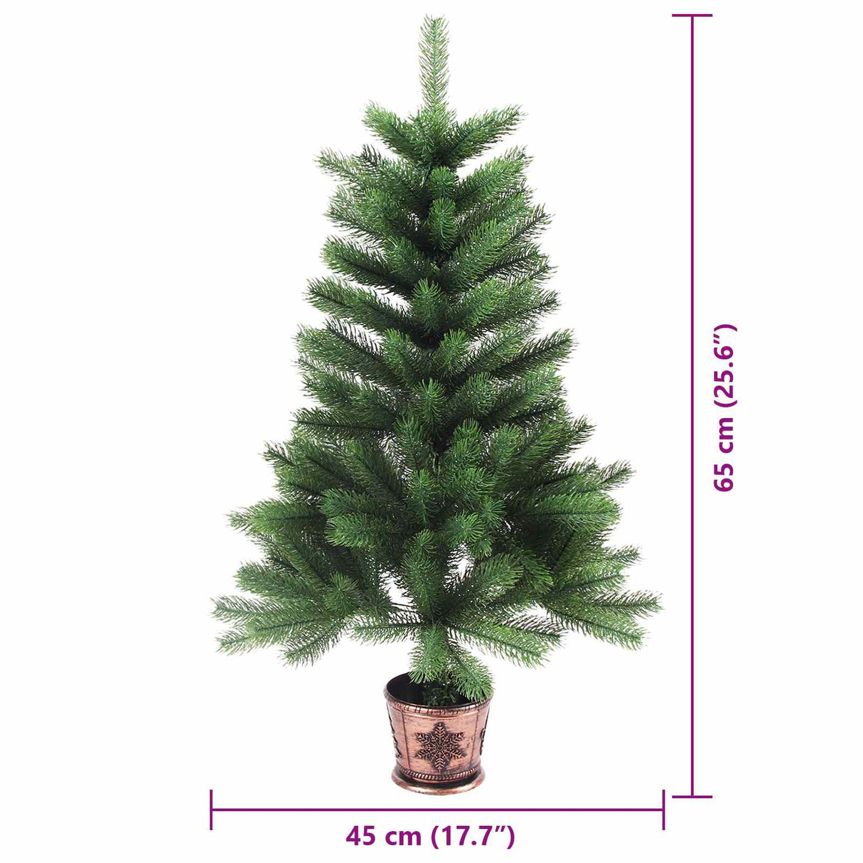 Vidaxl kerstboom met 150 led met standaard groen 65 cm pe