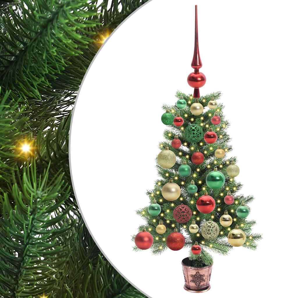 Vidaxl kerstboom met 150 led met standaard groen 65 cm pe