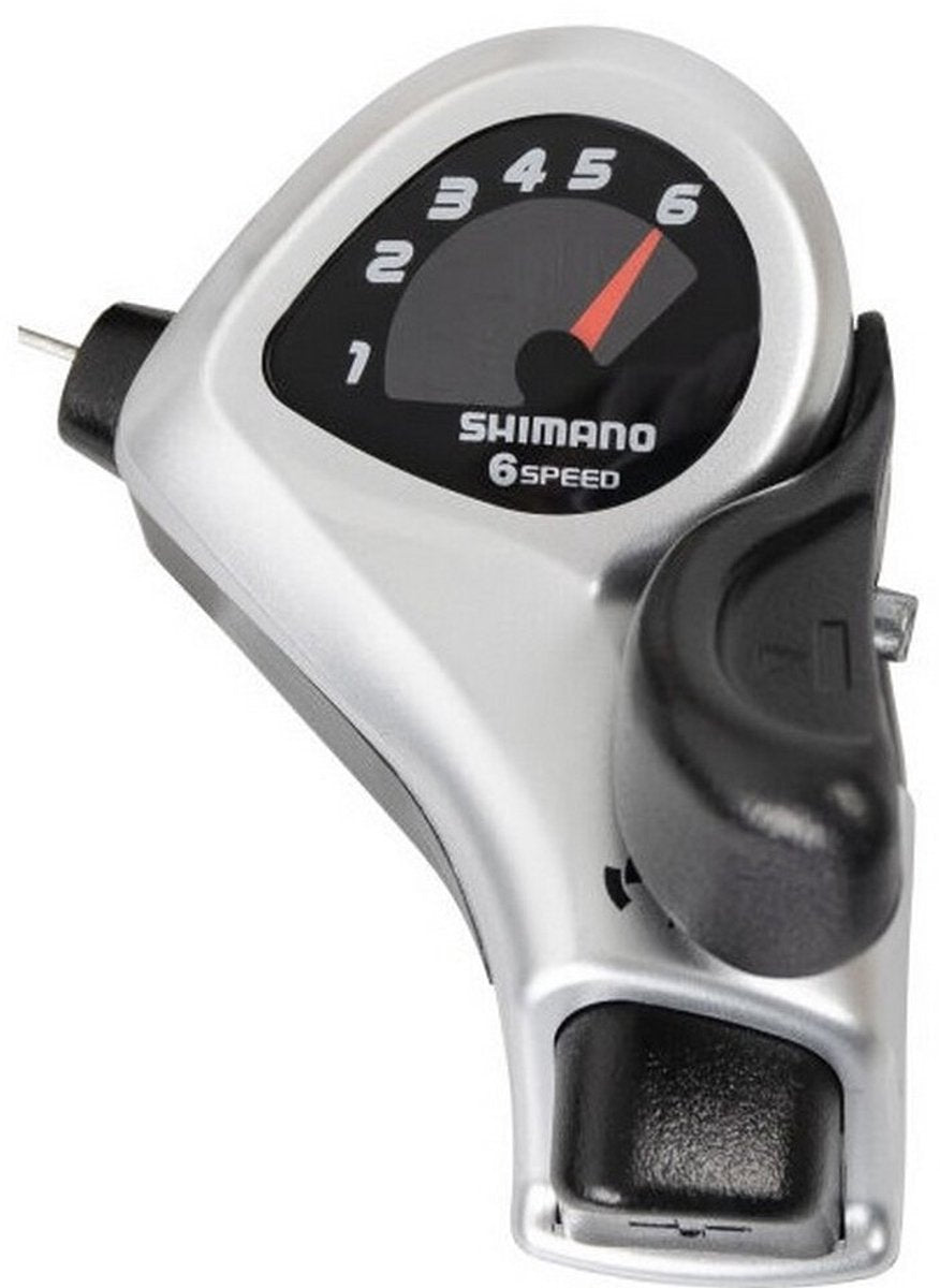 Shimano rechter Schalthebel 6 Gang ST-TX50 – Schwarz Silber