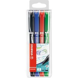 Stabilo Sensor Fineliner-Etui 4 Farben