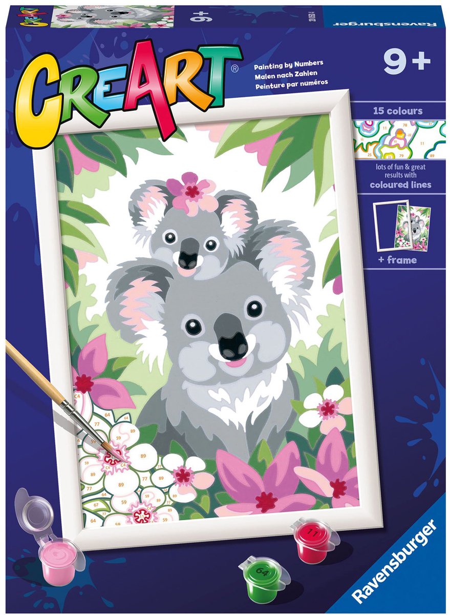 Ravensburger Kreart Painting bei Nummer - Koala Schatjes