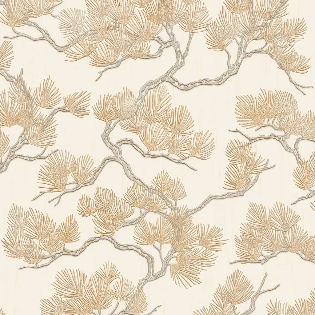 DUTCH WALLCOVERINGS DUTCH WALLCOVERINGS Tapete Kiefer cremefarben