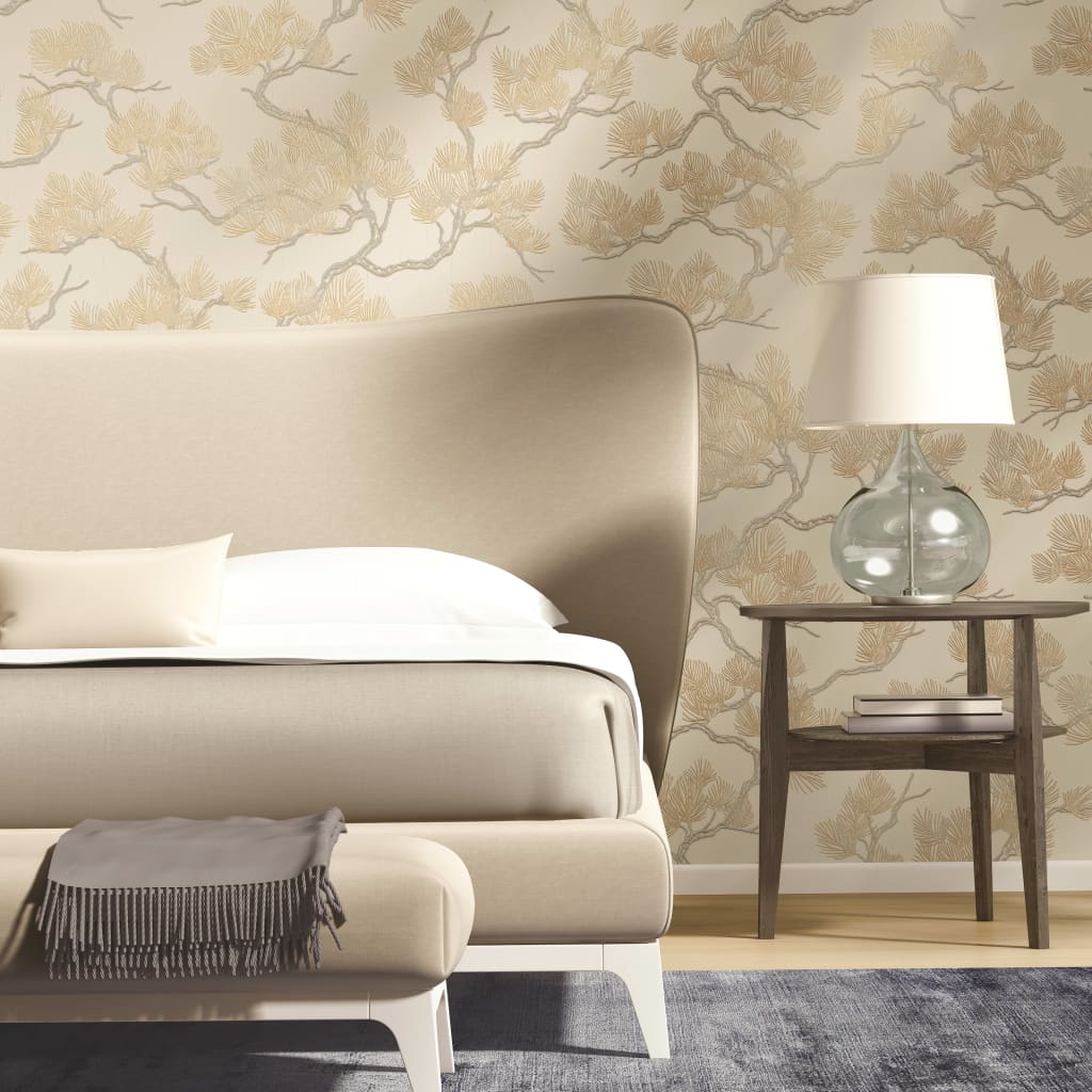 DUTCH WALLCOVERINGS DUTCH WALLCOVERINGS Tapete Kiefer cremefarben