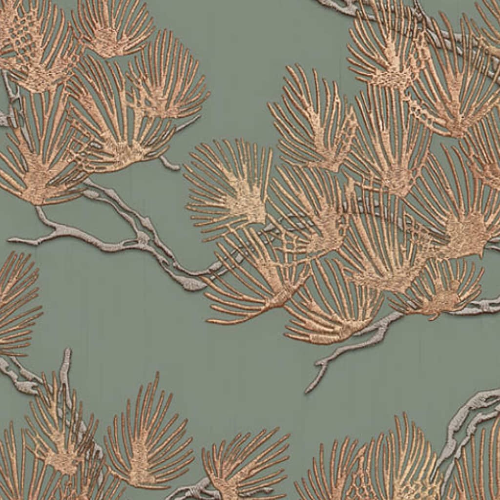Dutch Wallcoverings Tapete Kieferngrün
