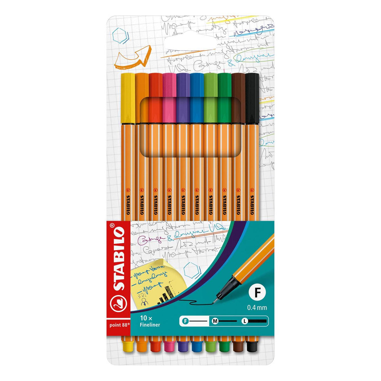 Stabilo Point 88 - Fineliner - mit 10 Teilen festgelegt