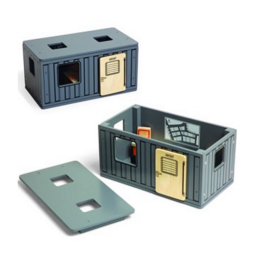 Pintoy-Baucontainer mit Büromöbeln