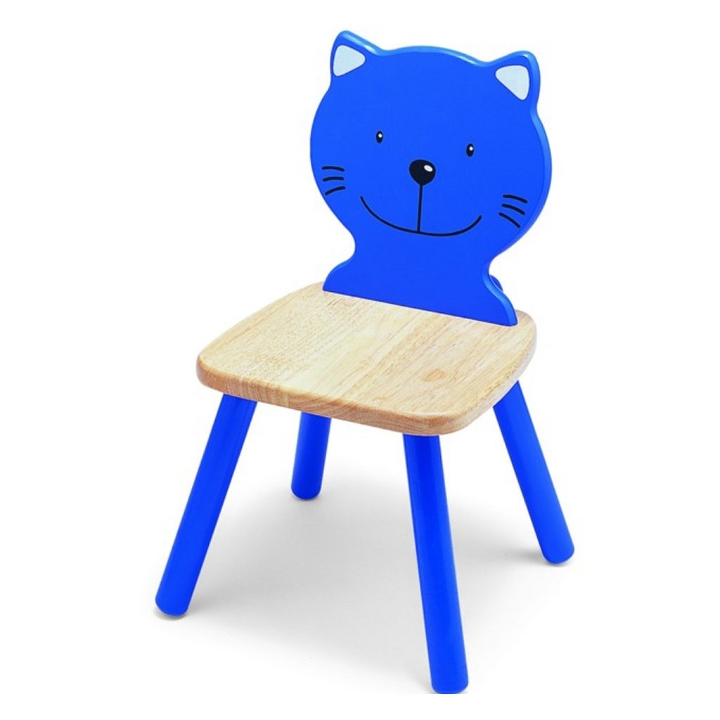 Pintoy Pintoy p99231 Holzstuhl blaue Katze