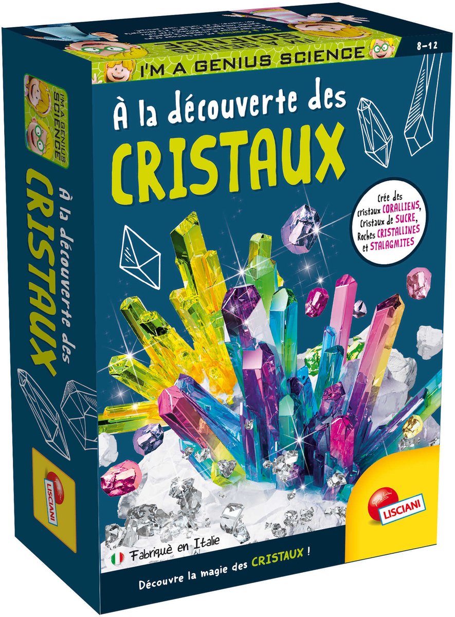 Lisciani, ich bin ein Genie der Taschenwissenschaft – a la decouverte des cristaux
