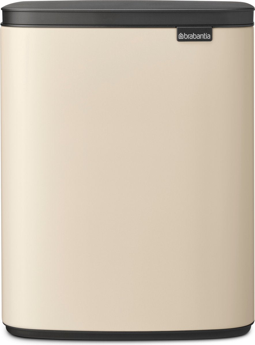 Brabantia Bo Abfallbehälter – 12 Liter – sanftes Beige