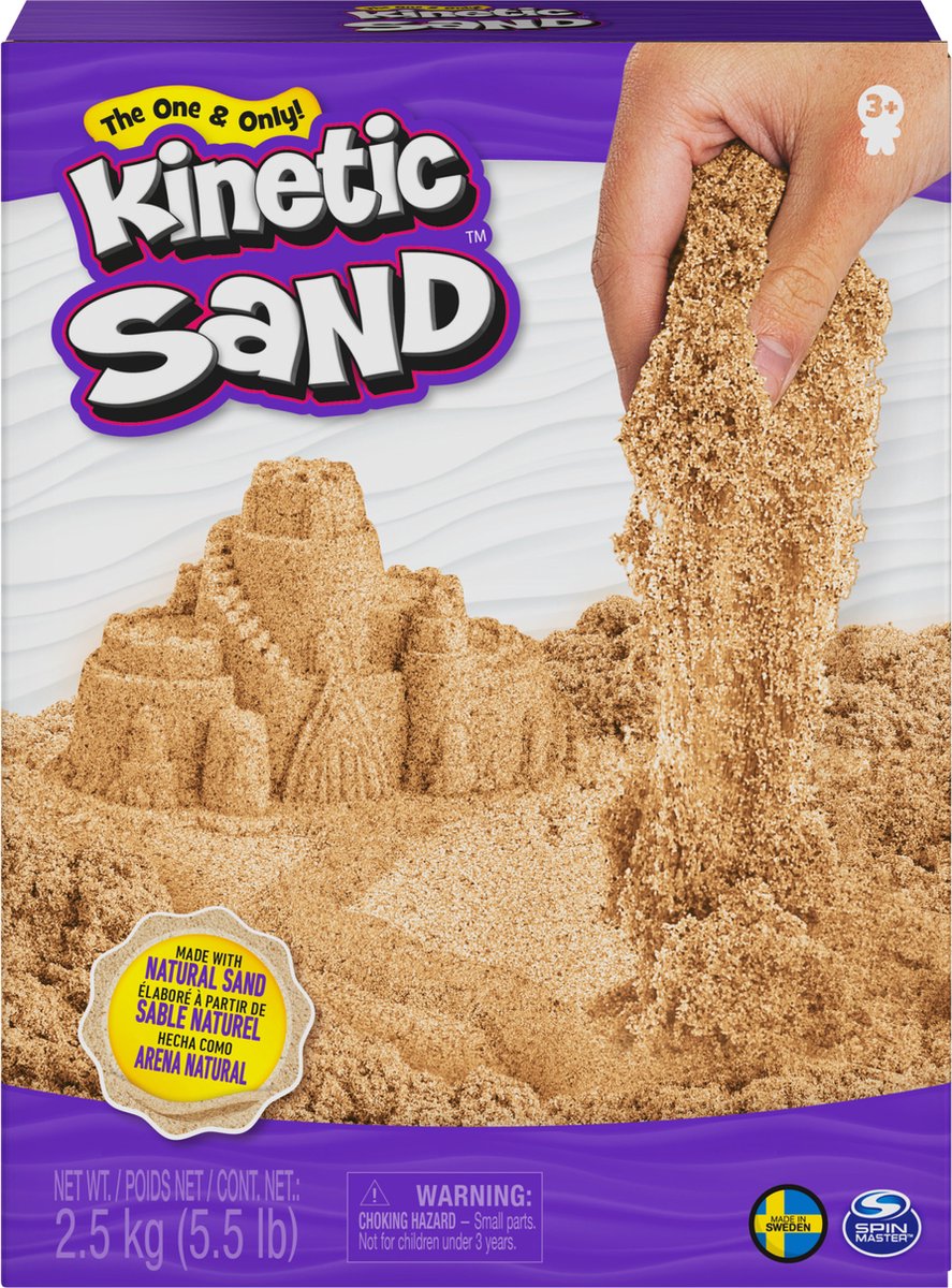 Kinetischer Sand – Natursand – 2,5 kg Original – Sinnesspielzeug