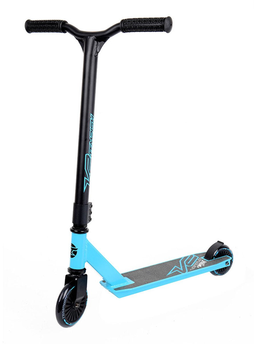 Tempish Ventus Mine II Stunt Scooter Anfänger – Freestyle Trick Scooter – 100 mm Räder – Skatepark Pro Scooter – Blau