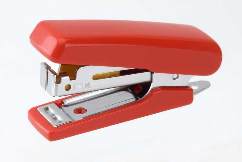 Kangaro k-7305808 Heftgerät Mini-10 rot, max. 10 Blatt, Nr. 10 Heftklammern