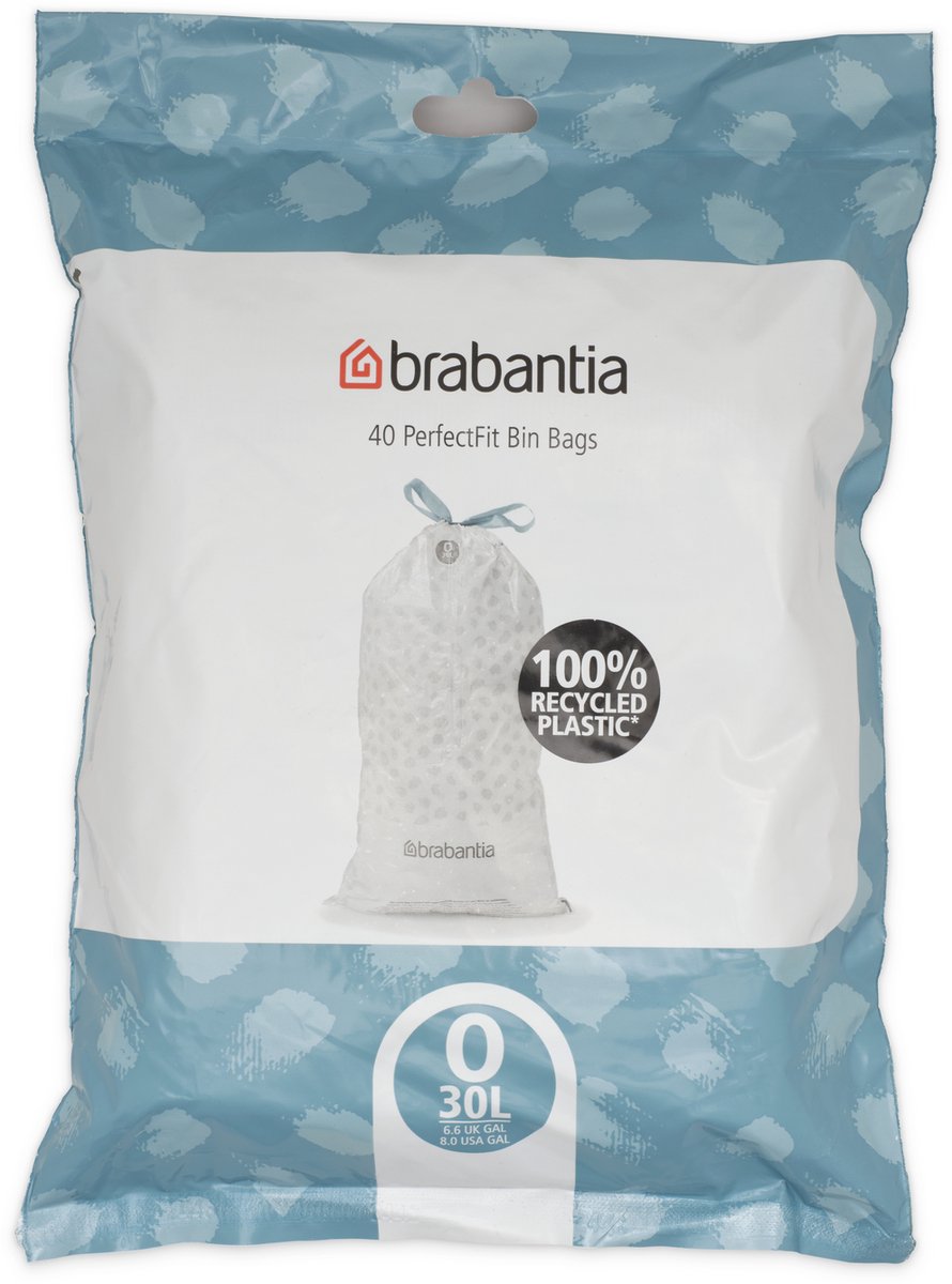 Brabantia Perfectfit Müllsäcke – 30 l – Code o – 40 Stück