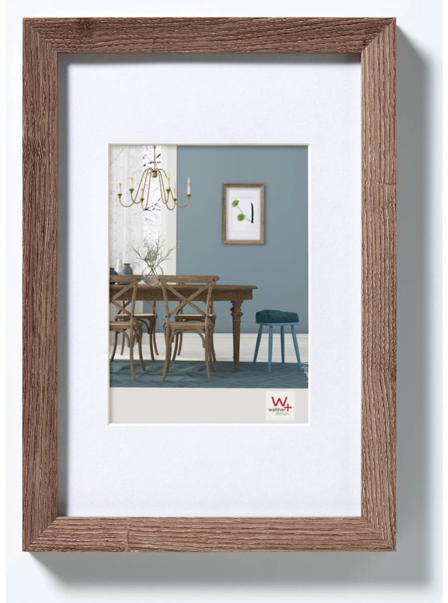 Walther Fiorito – MDF-Holzrahmen – Fotogröße 13 x 18 cm – Walnuss