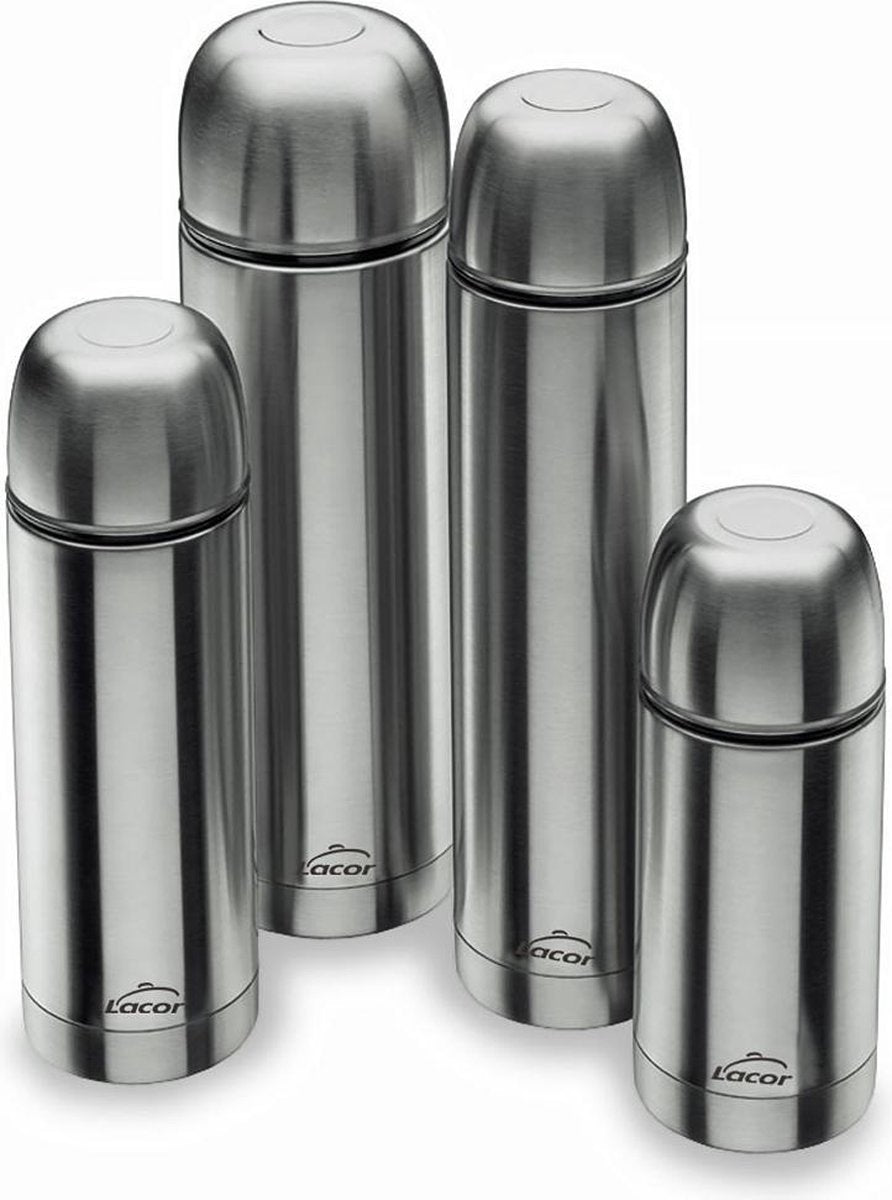 Lacor Isolierflasche -500ml - Edelstahl - doppelwandig