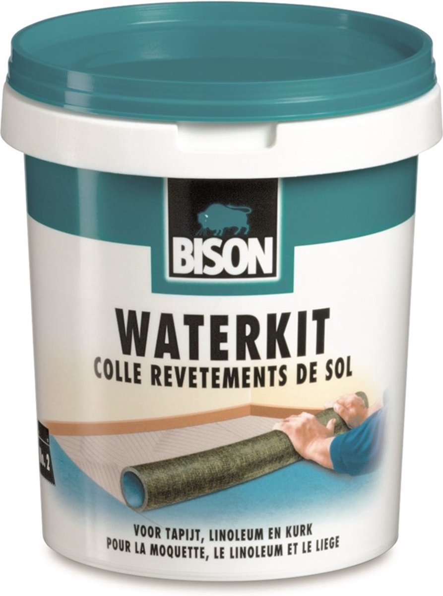 Bison Wasserversiegelungseimer 6 kg, Kleber auf Wasserbasis, für Bodenbeläge, lösungsmittelfrei