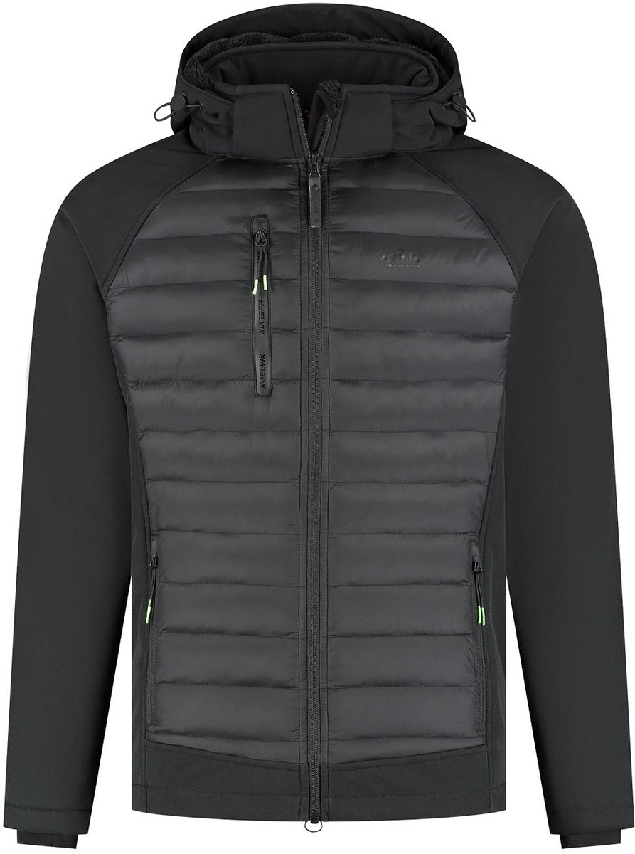 Kjelvik ezra heren outdoorjas - black