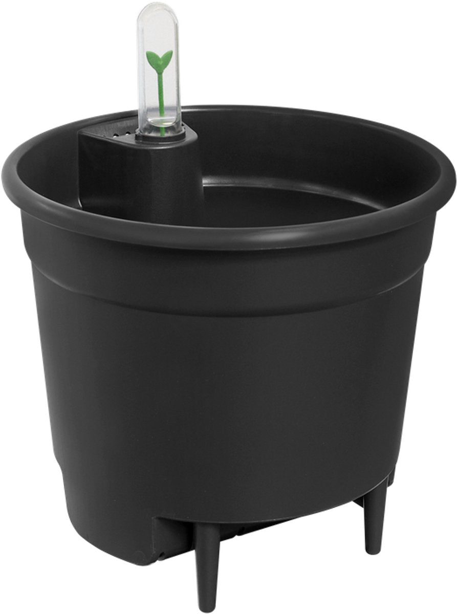 Elho self-watering insert 28 - binnenpot met watermeter - ø 27.7 x h 25.5 cm - living black