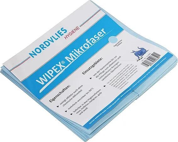 Nordvlies Mikrofasertuch Wipex Microfasertuch Wipex blau 10x5 Tücher