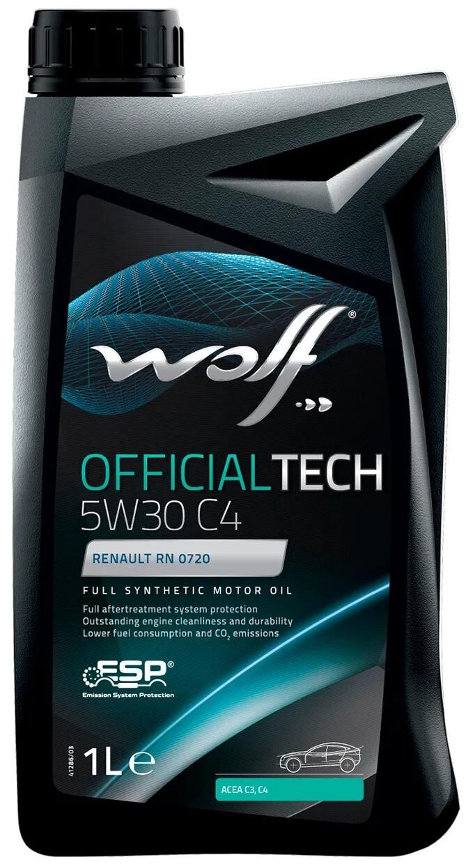 Wolf Motorölofficialtech c4 . Motoröl 5W30 1L OfficialTech C4