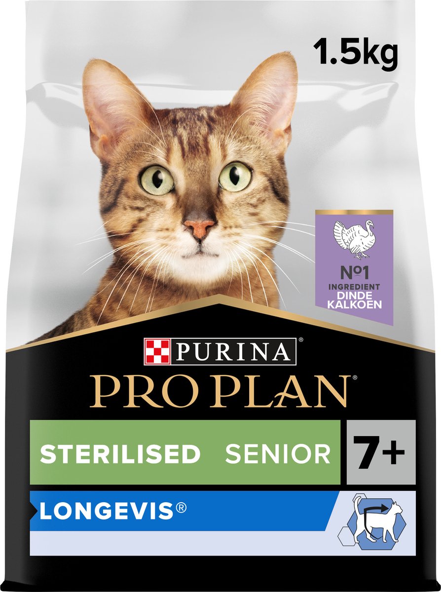 Pro Plan Sterilised Senior - Trockenfutter für Katzen - Truthahn - 1,5 kg