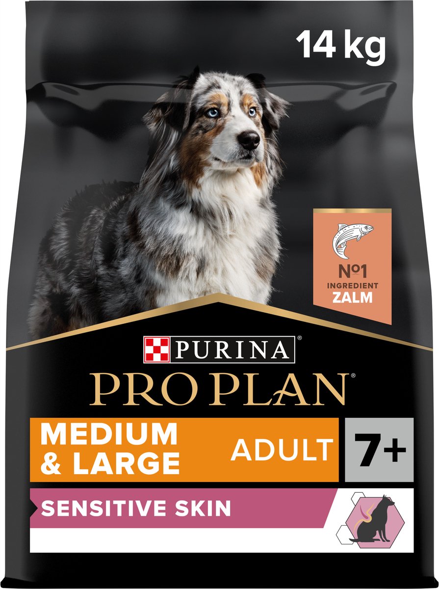 Pro Plan Purina Sensitive Skin Senior (7+) – Hundefutter – Lachs – 14 kg