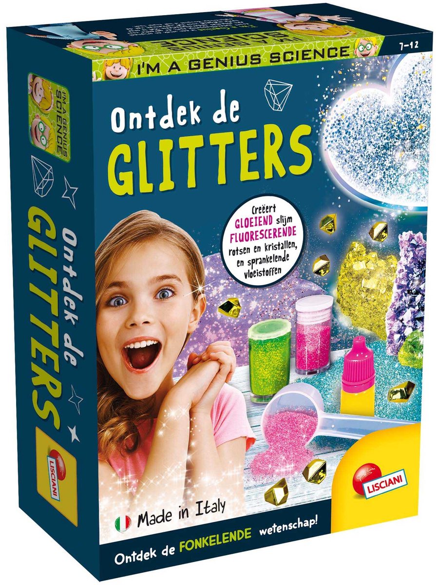 Lisciani, ich bin ein Genie der Taschenwissenschaft – entdecke den Glitzer