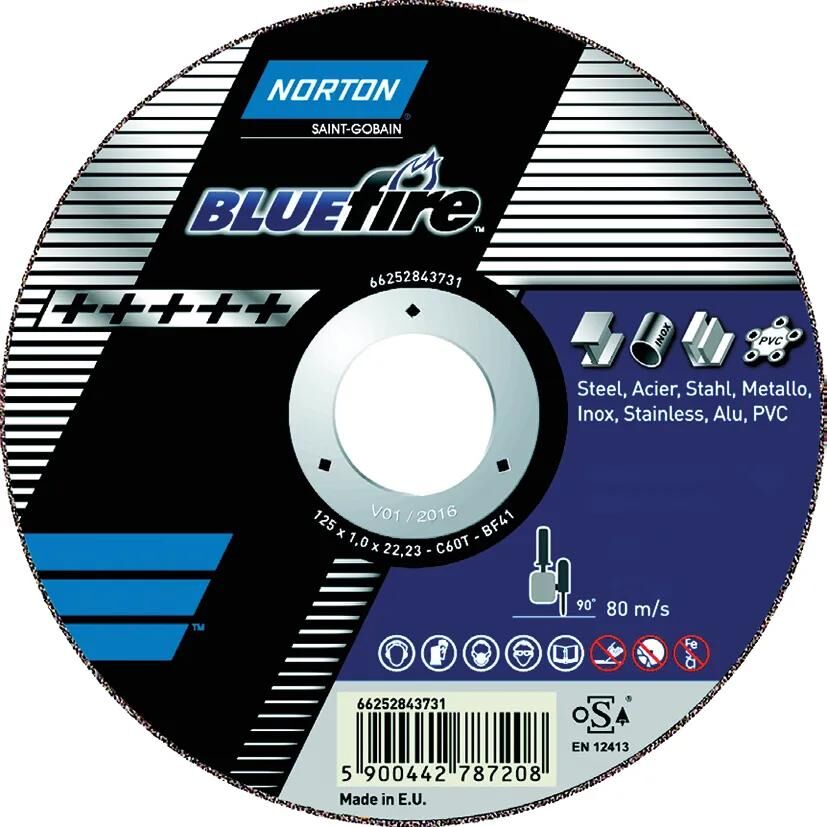 Norton Trennscheibe Blue Fire Trennscheiben 76x1,0x10 m Blue Fire