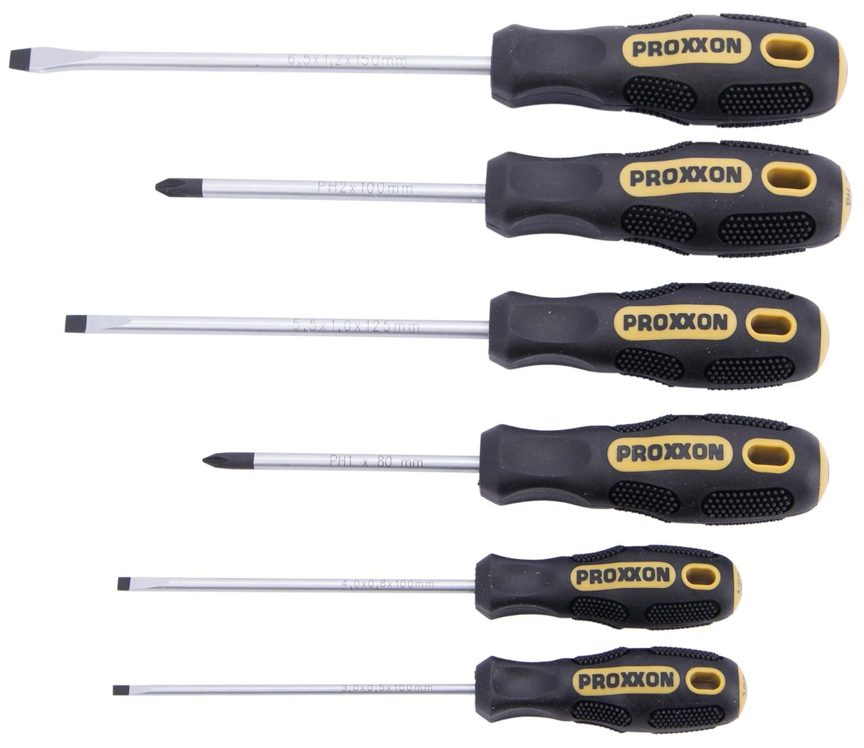 Proxxon Schraubendreher-Set Flex Dot Schraubendreher-Sets 6-teig. schl. + Phillips