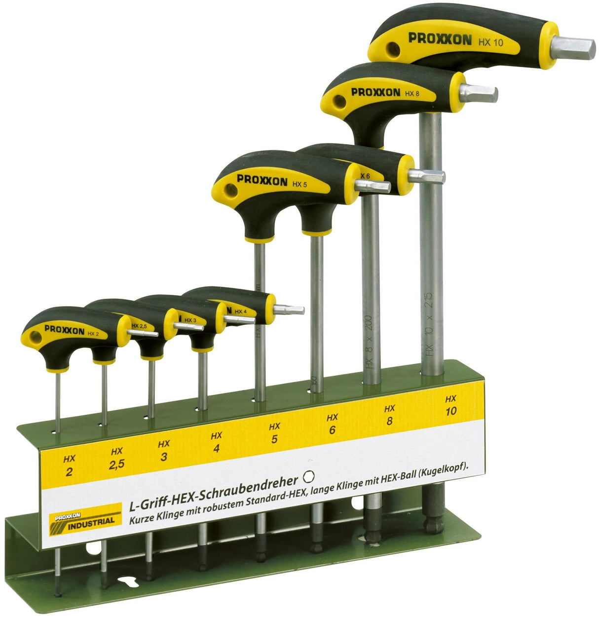 Proxxon Innensechskant-Winkelschlüsselsatz-Schraubendreher. 8 Stück. Innen-6-Kante