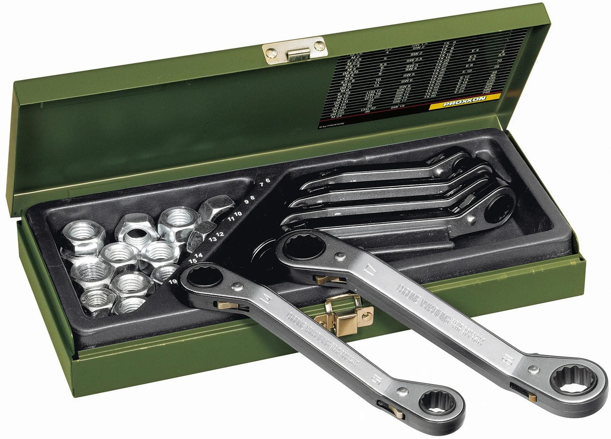 Proxxon Ratschenschlüsselsatz Speeder Do-Ring-Ratschensatz, umschaltbar, 6-teilig