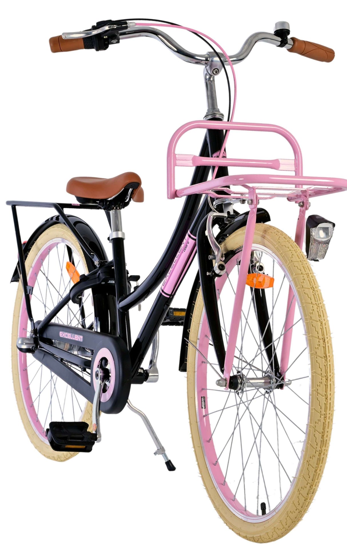 Volare Excellent Kinderfahrrad – Mädchen – 24 Zoll – Schwarz – 3 Gänge