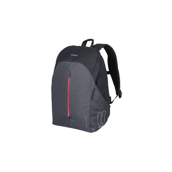 Basilikum B -Safe Pendler Nordlich - kompaktes Fahrrad -Rucksack für Elektrofahrrad - 13L - Schwarz