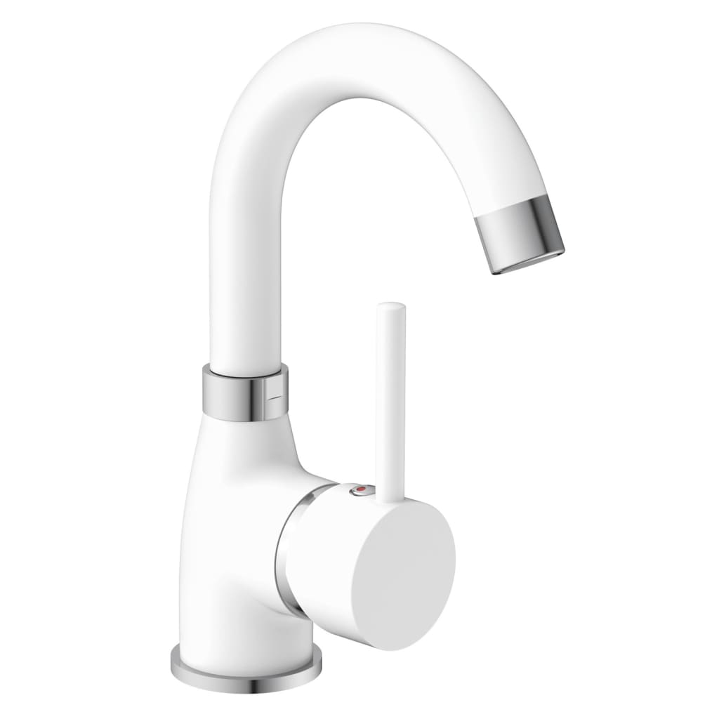 Eisl Waschtischarmatur Futura Weiß und Chrom