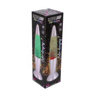 Partyzeit! Party Time Glitzerlampe LED Farbwechsel 35 cm | 2 Stk
