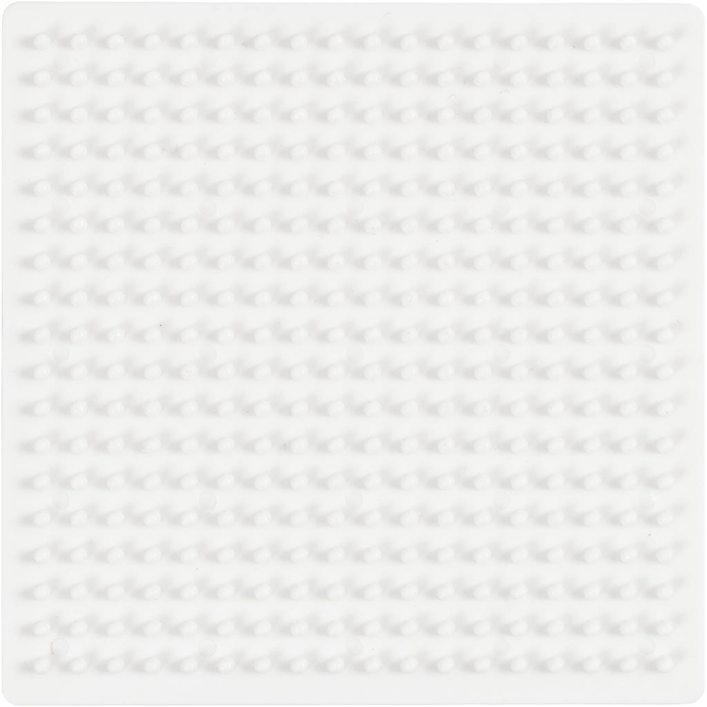 Creativ Company Nabbi Biobeads Grundplatte, quadratisch, Größe 9,5x9,5 cm, mittel, 1 Stück