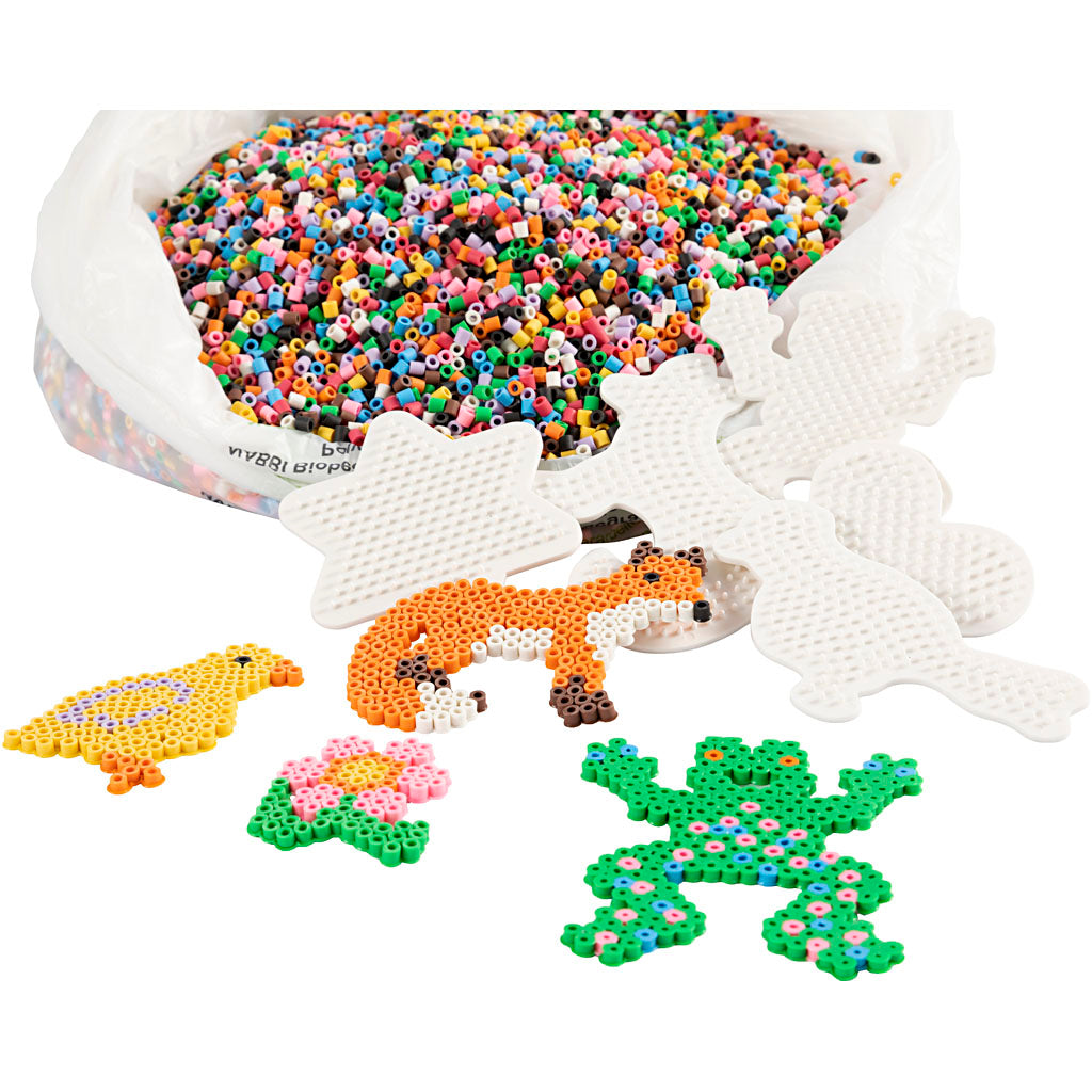 Creativ Company Nabbi Biobeads Klassenzimmer-Set, Größe 5 x 5 mm, mittel, Standardfarben, 1 Set