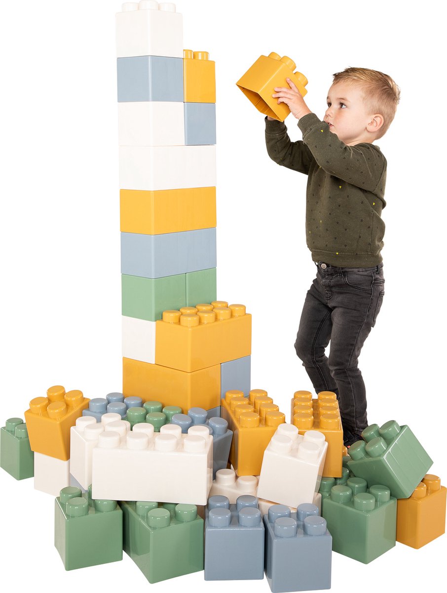 Cavallino Toys Bausteine XXL Pastellfarben, 45DLG.
