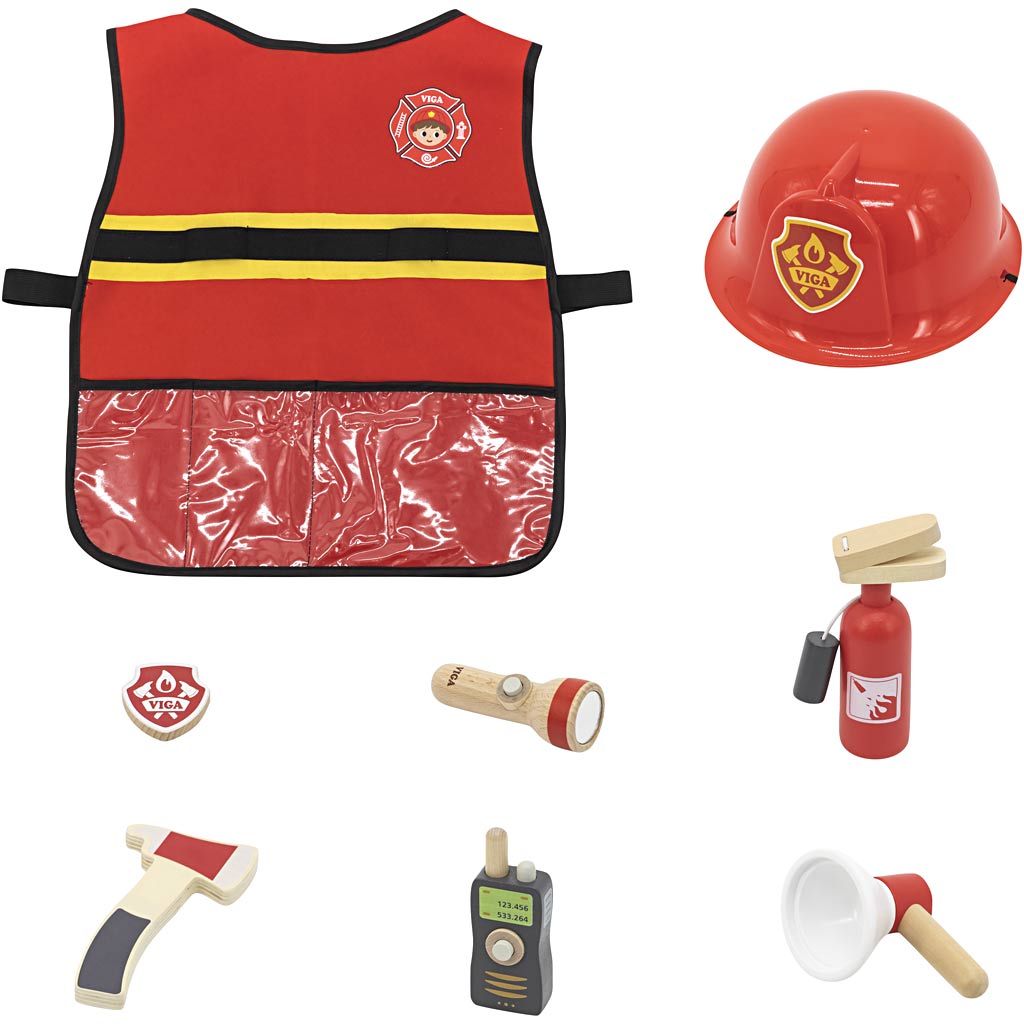 Viga Feuerwehr-Set, 8 Teile 1 Box