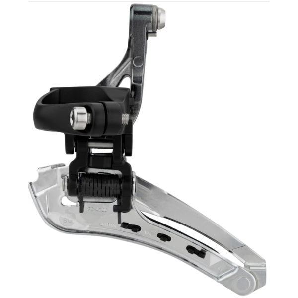 Shimano Umwerfer 2 x 10 Gänge Tiagra FD-4700 ø28,6 – ø31,8 mm Schelle Down-Pull 61–66° – 46–53 Zähne – Schwarz Silber