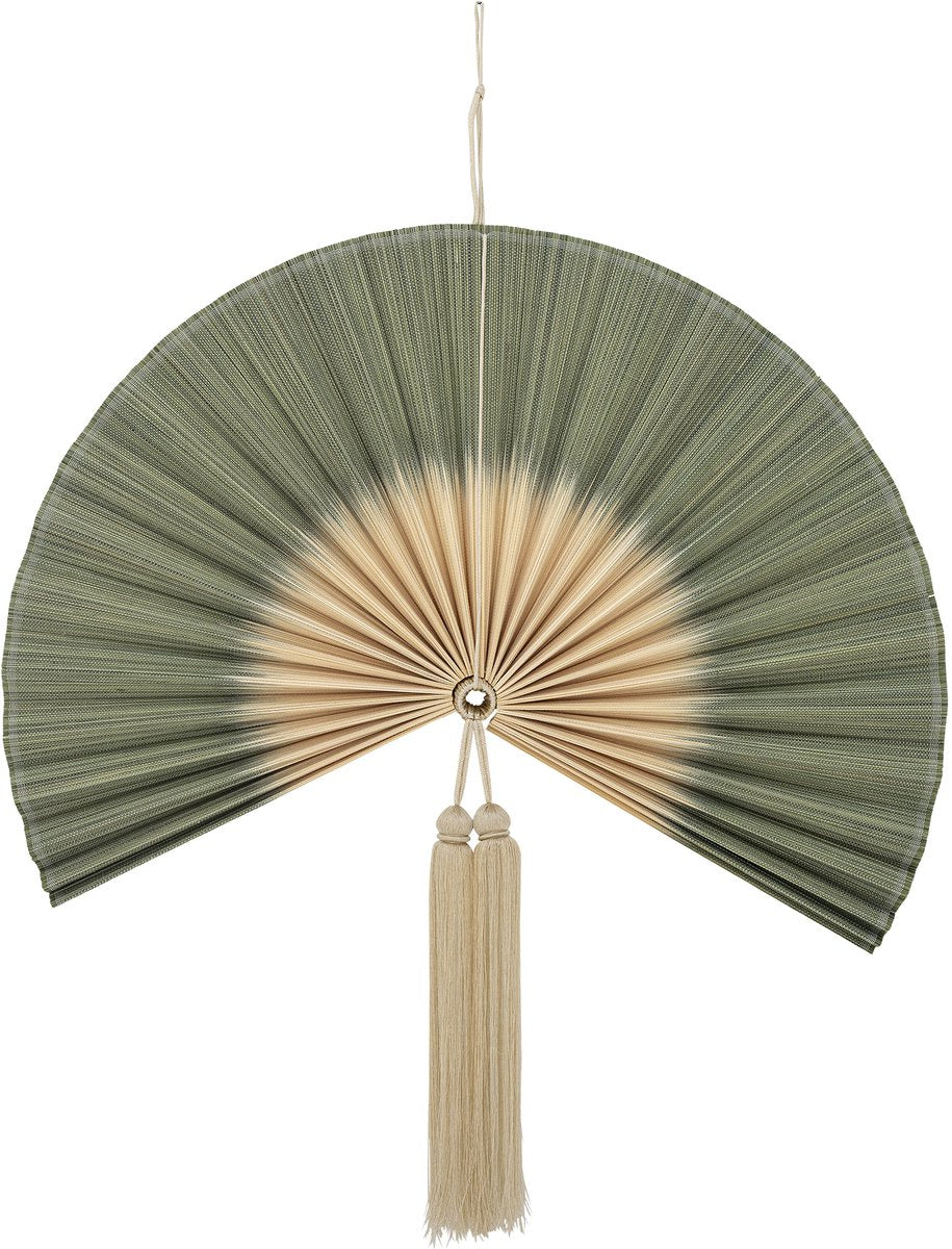 Bloomingville wanddecoratie bamboe groen jaime 70cm