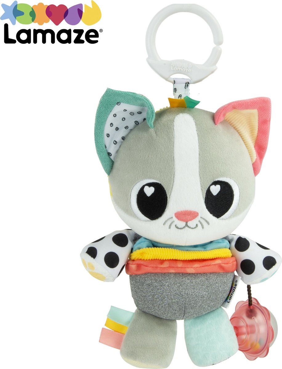 Lamaze Millie die Katze – Lernspielzeug für Babys – Spielen und Entdecken – Kuscheltier
