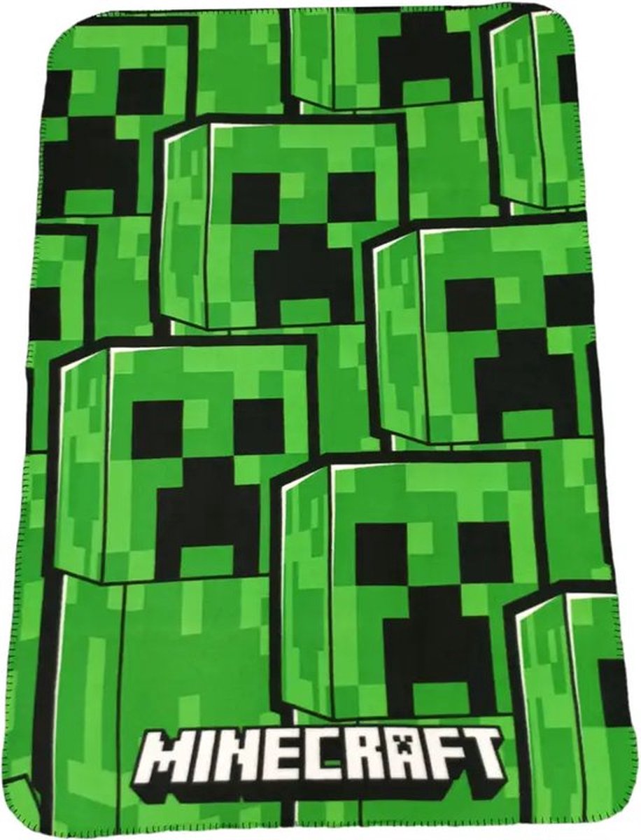 Konix Minecraft - Fleecedecke - 100x140cm (kariert)