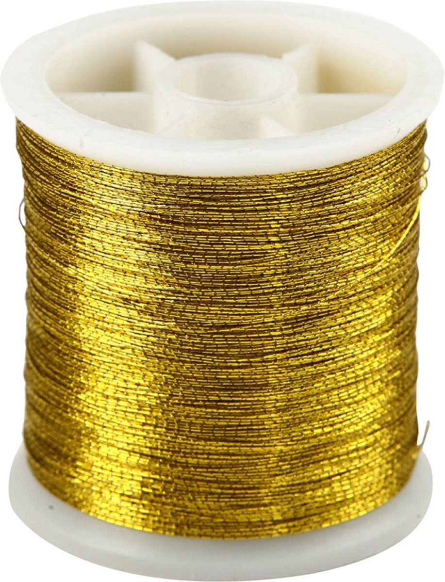 Creativ Company CC Nylon-Nähgarn 100 m Gold