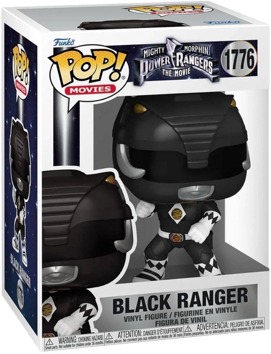 Funko Mighty Morphin Power Rangers: Der Film-Pop! Filme Vinylfigur Black Ranger 9 cm Pop! Figur