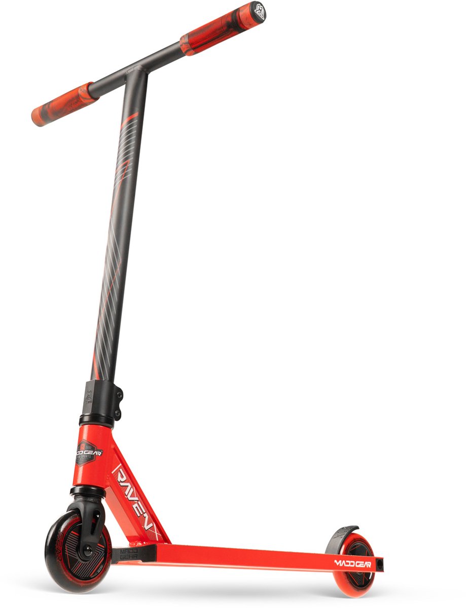 Madd Gear Stunt-Scooter – mg1 rot – ab 5 Jahren oder 110 cm – ultraleichtes Pro-Deck – 100-mm-Räder – perfekt für den Anfänger